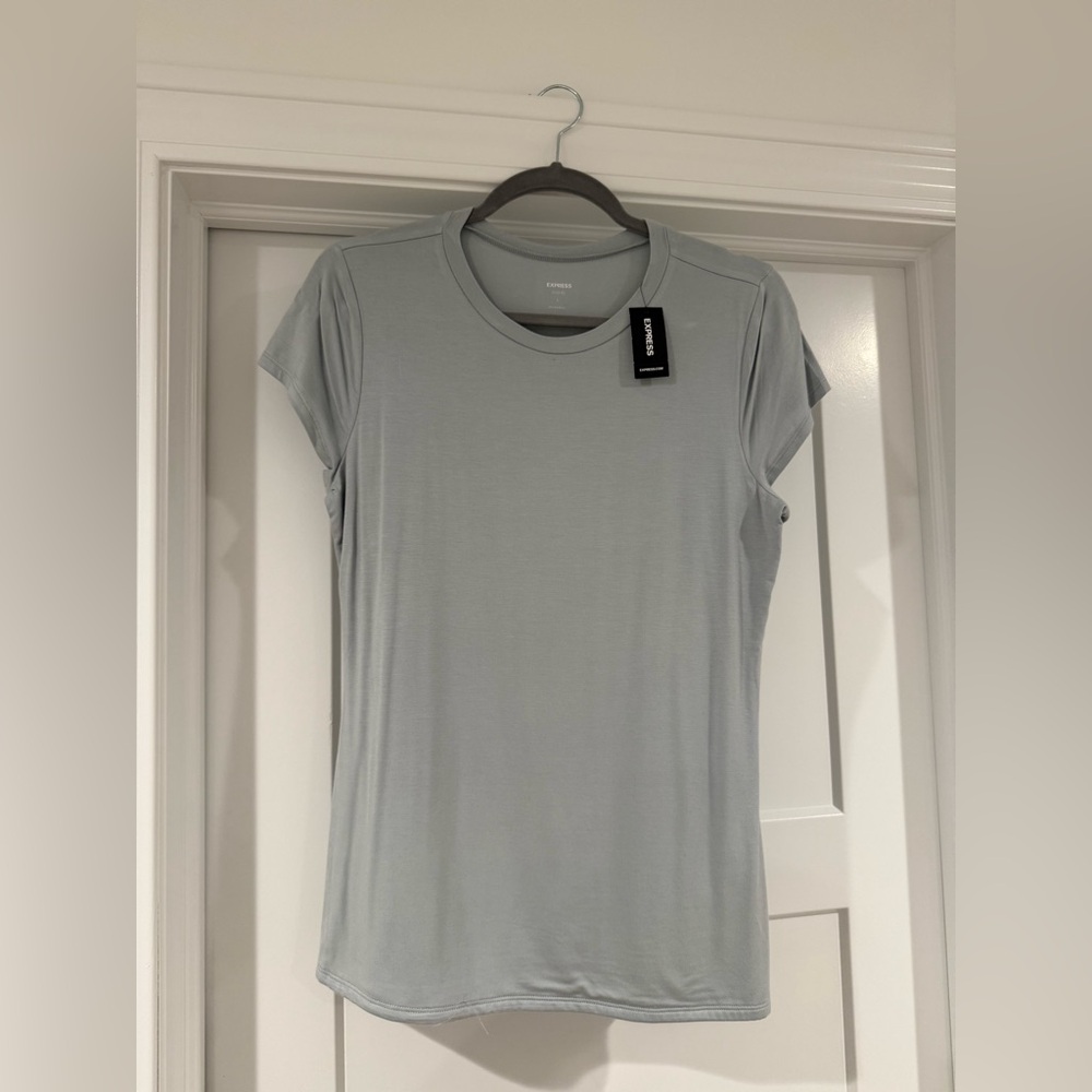 Women's Light Gray Fitted Top